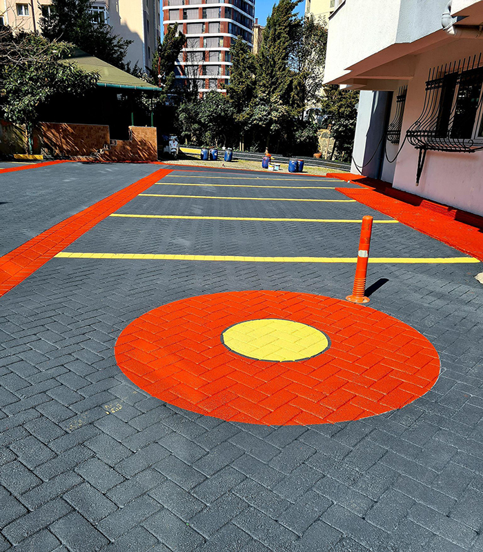 Renkli Desenli Asfalt